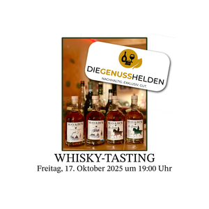 WHISKY-Tasting am 17.10.2025  um 19:00 Uhr in Baesweiler