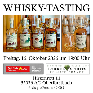 Whisky-Tasting bei "Getränke Star Schreuer" in Aachen-Oberforstbach